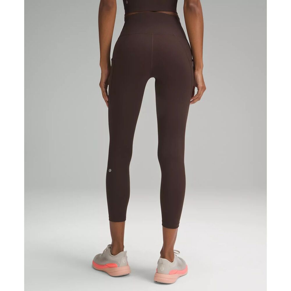 NWT Lululemon Wunder Train High-Rise Tight with Pockets 25" size 4 Espresso